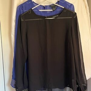 Focus 2000 Black Sheer Blouse